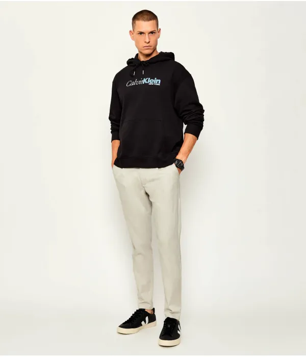 Махровая толстовка Loose fit Calvin Klein, черный — фото 2