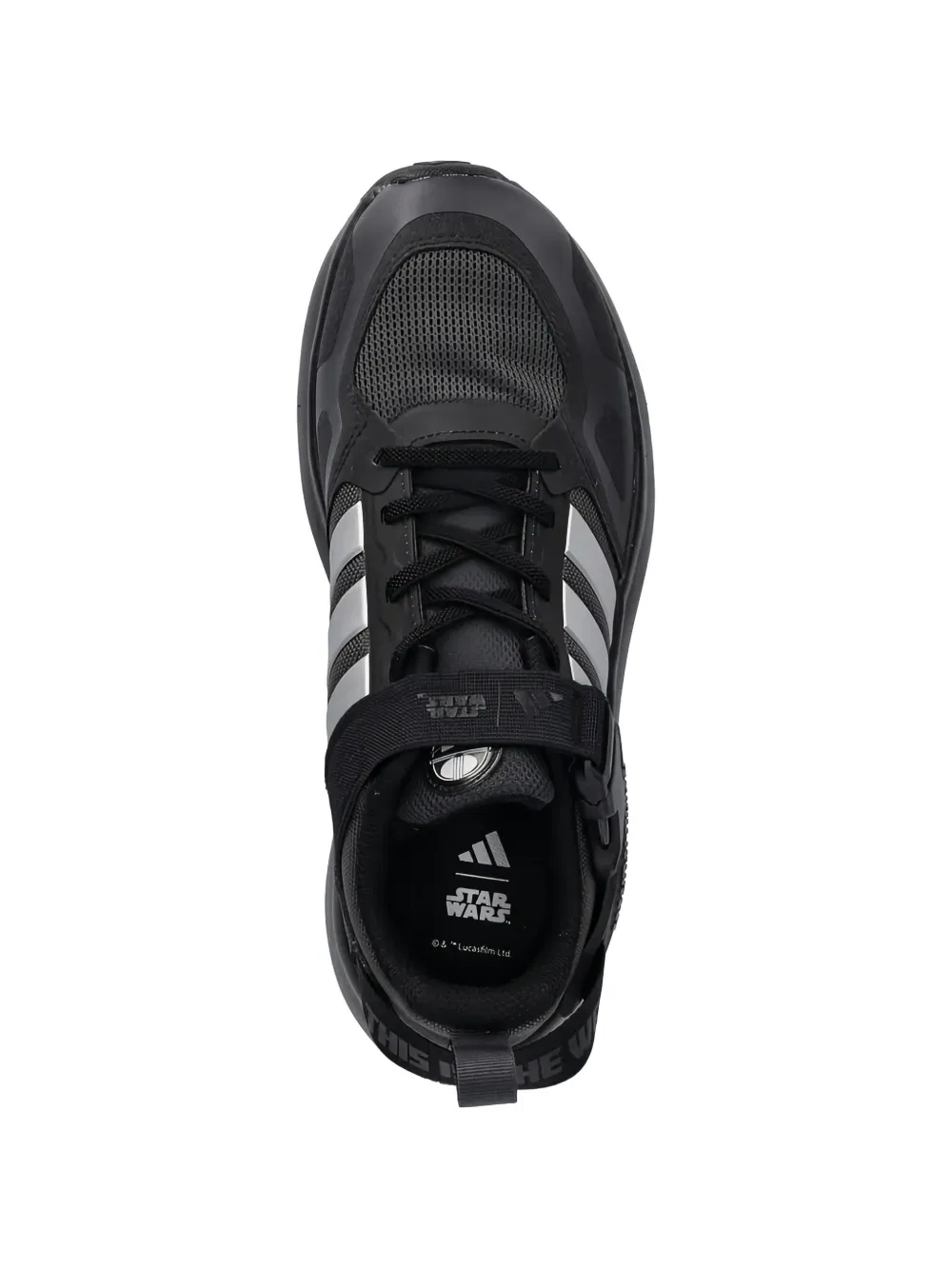 Кроссовки Mando с полосатой отделкой Adidas Kids, черный — фото 4