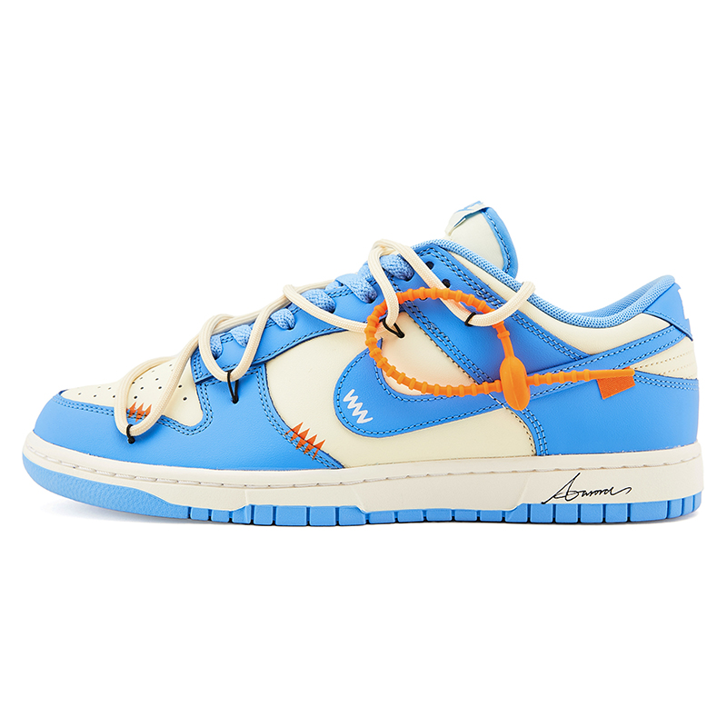 

Nike Кроссовки для скейтбординга Dunk Blue Orange Alert, устойчивые к истиранию, низкие, мужские, сине-оранжевого цвета