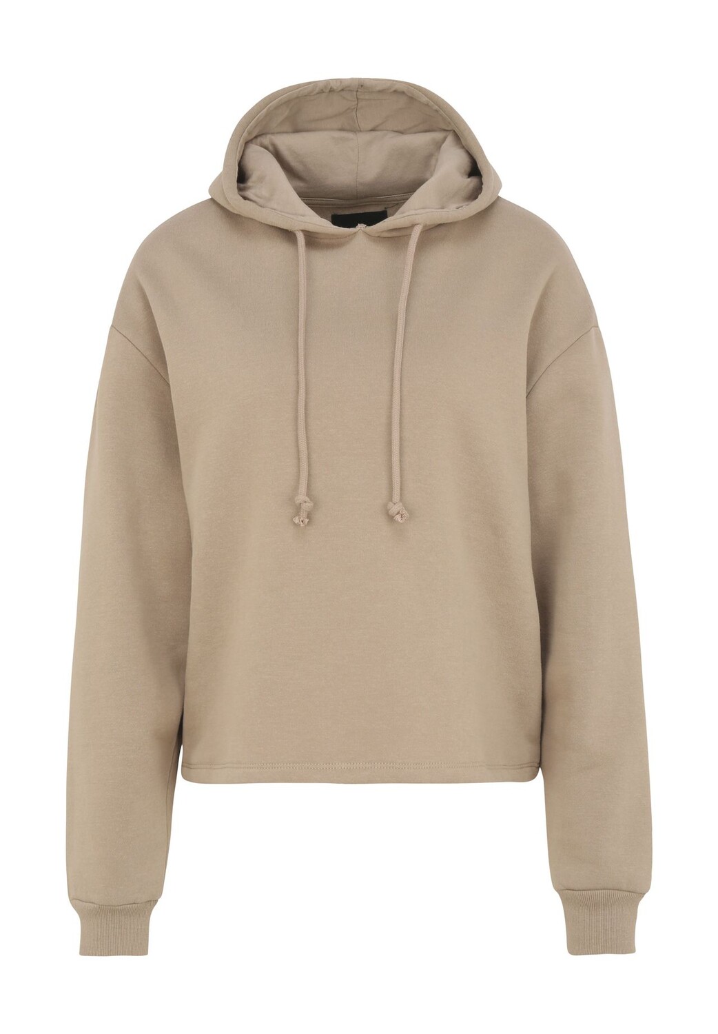 

Толстовка женская, на кулиске, на манжетах в рубчик PIECES, цвет Silver Min