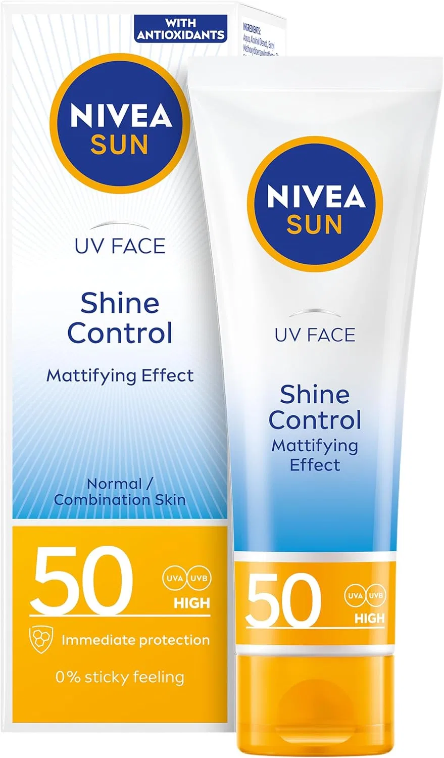 Солнцезащитный крем для лица Nivea UV Face Q10 Shine Control SPF 50 50 мл