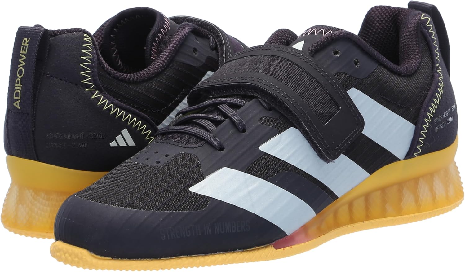 Мужские кроссовки для тяжелой атлетики Adidas Adipower III, черный — фото 4