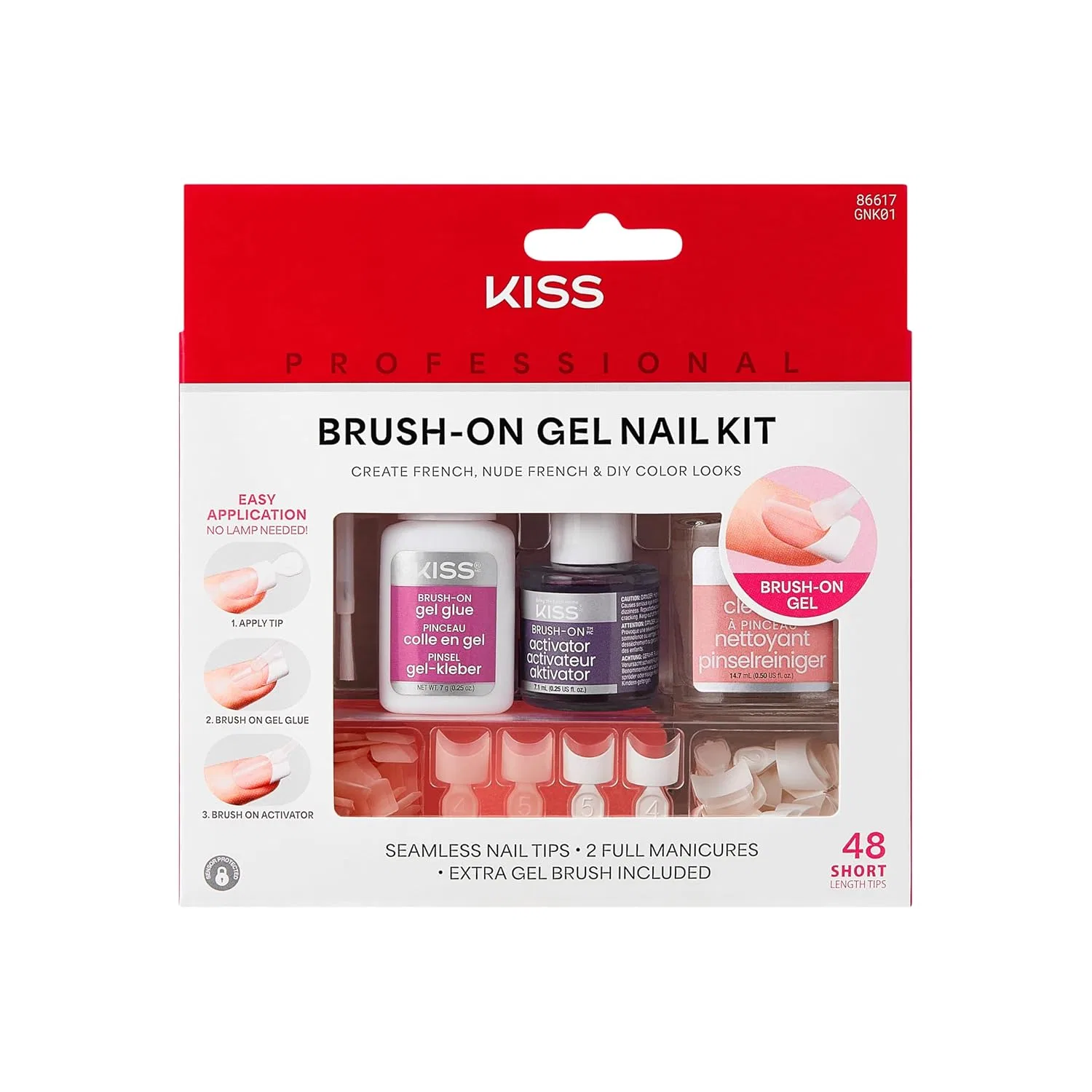 Набор геля для ногтей KISS Air Drying Gel Set Kiss