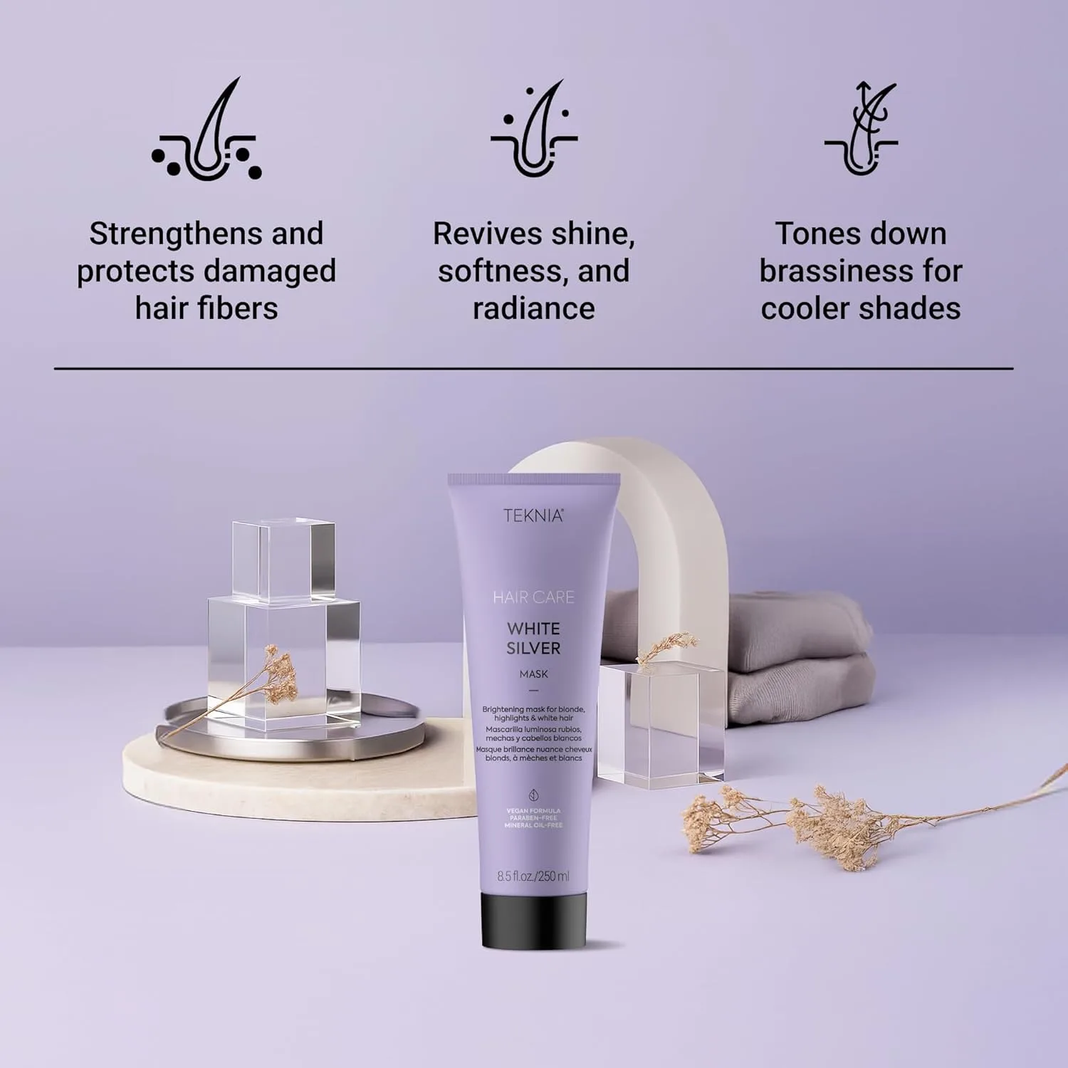 Маска для волос LAKMÉ Teknia White Silver — фото 3