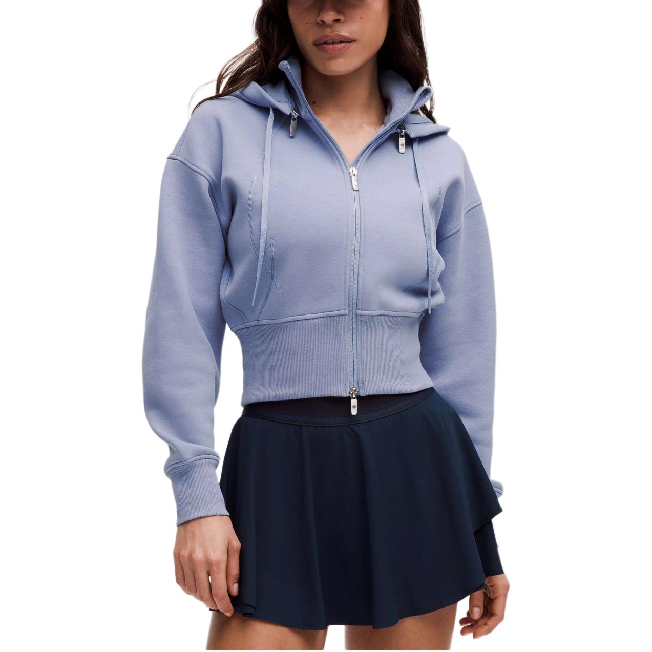 

Lululemon Женская плюшевая флисовая куртка, Blue Willow