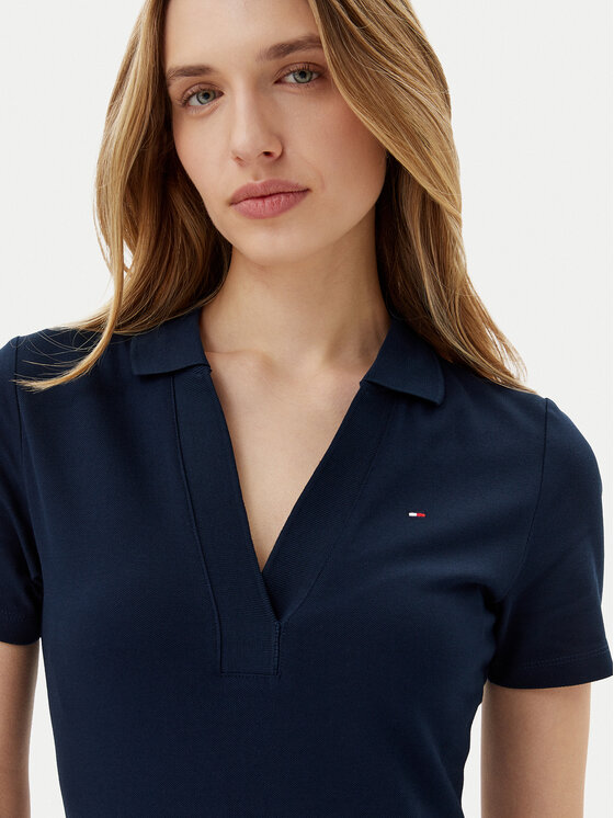 Платье облегающего кроя для повседневной носки WW0WW42567 Tommy Hilfiger, синий — фото 4