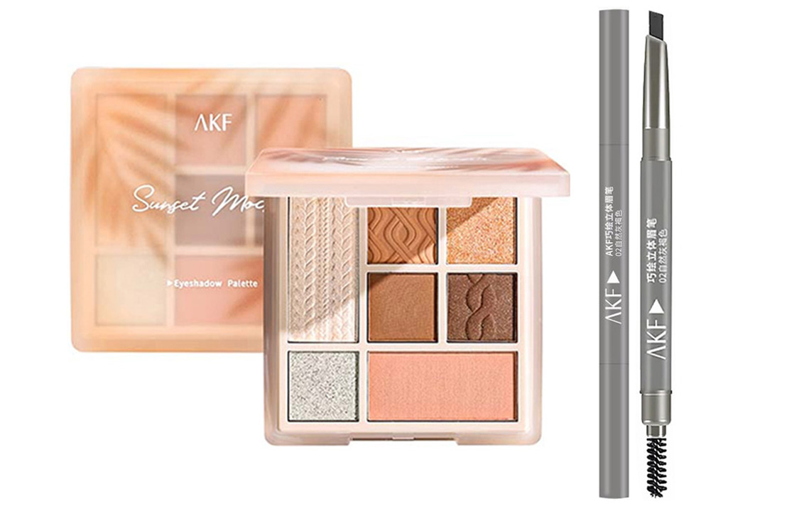 

Простая в освоении для начинающих румяна для естественного контуринга универсальная палетка теней для век в земляных тонах на 7 цветов AKF