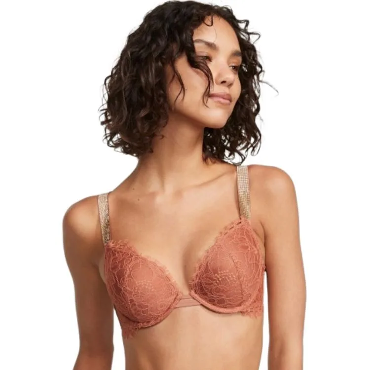 Victoria's Secret Бюстгальтер женский розово-коричневый — фото 2