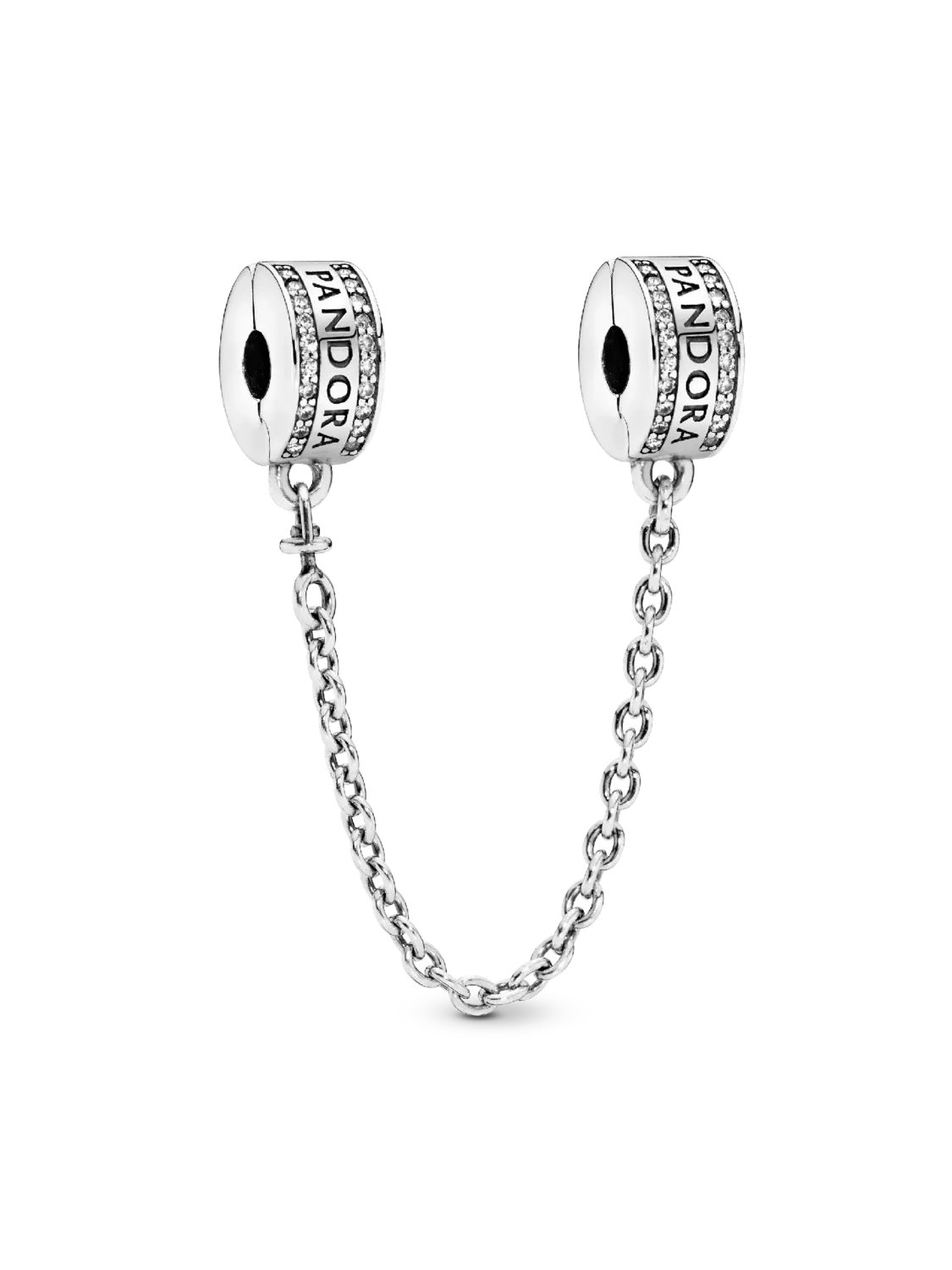 

Подвеска-цепочка с логотипом Pandora Pandora, серебро 925 пробы