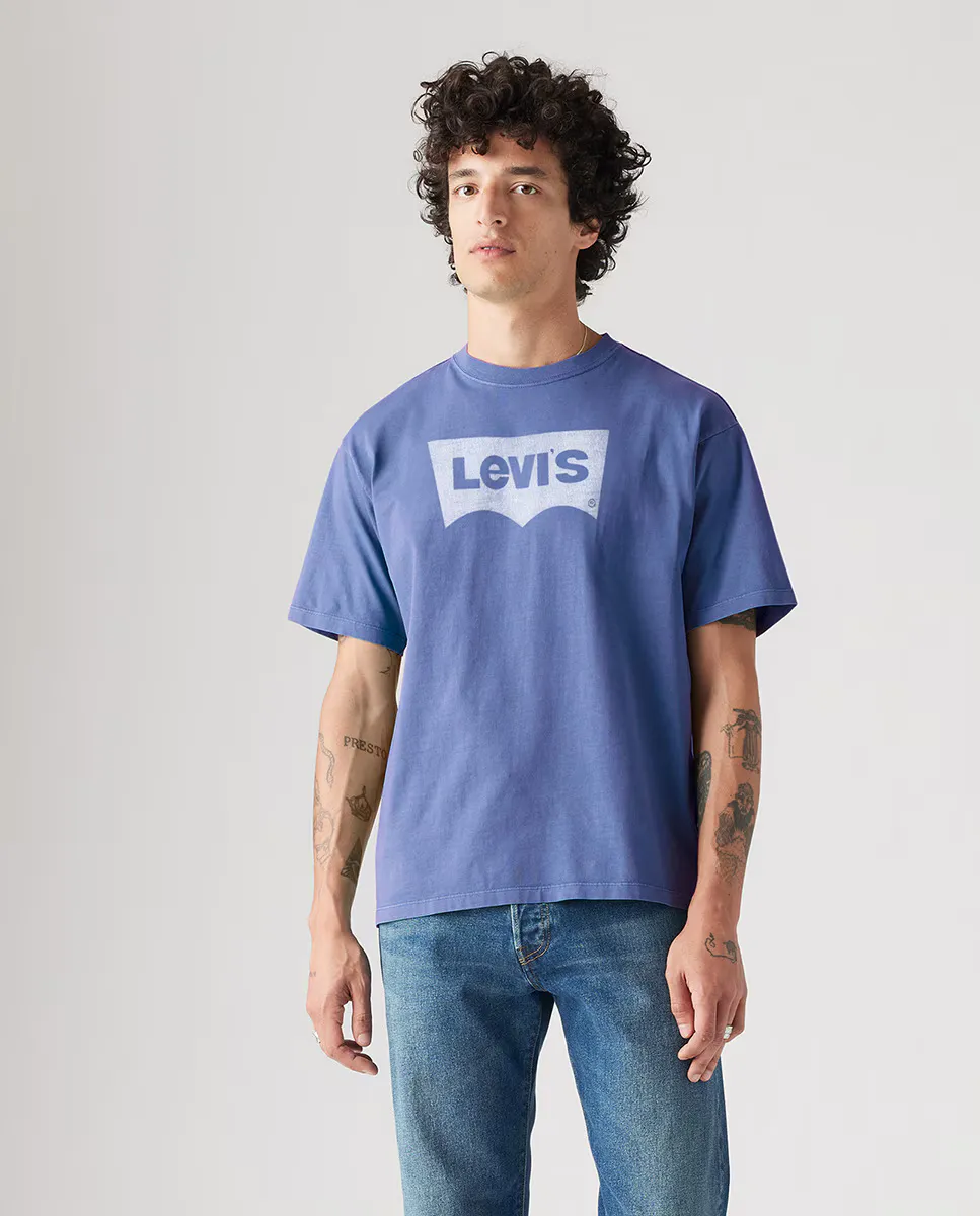 

Мужская футболка с коротким рукавом и круглым вырезом Levi's, синий