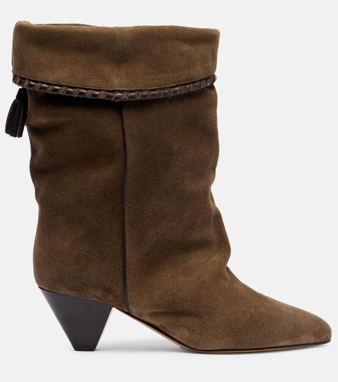 Ботинки Dalby 55 на шнуровке из замши Isabel Marant, бронзовый — фото 4