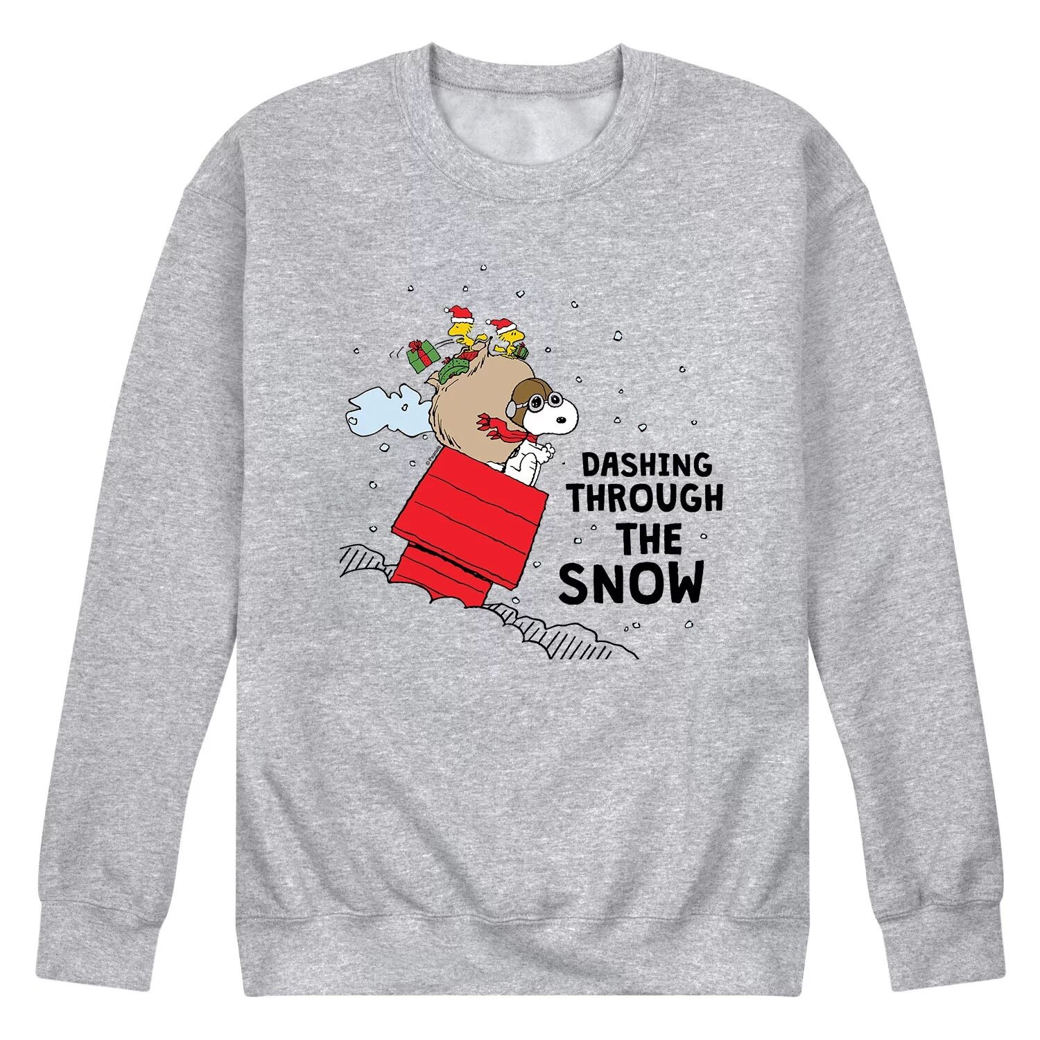 

Мужской свитшот Peanuts Dashing Through The Snow Licensed Character