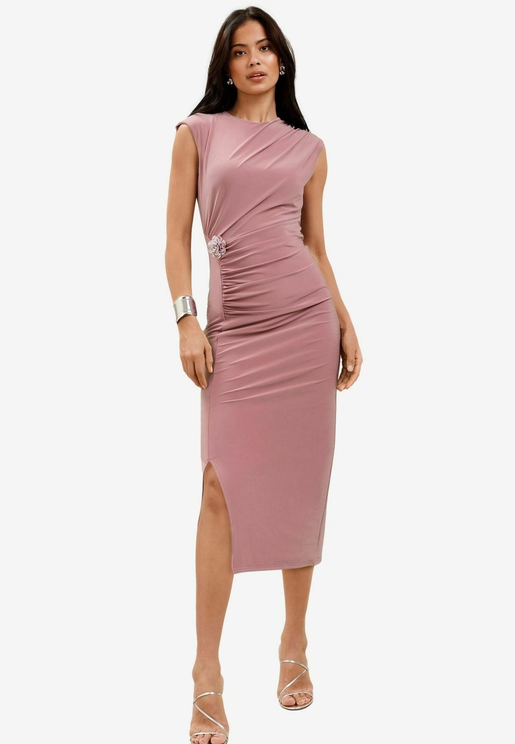

Платье-футляр SLINKY EMBELLISHED TRIM MIDI Lipsy, розовый