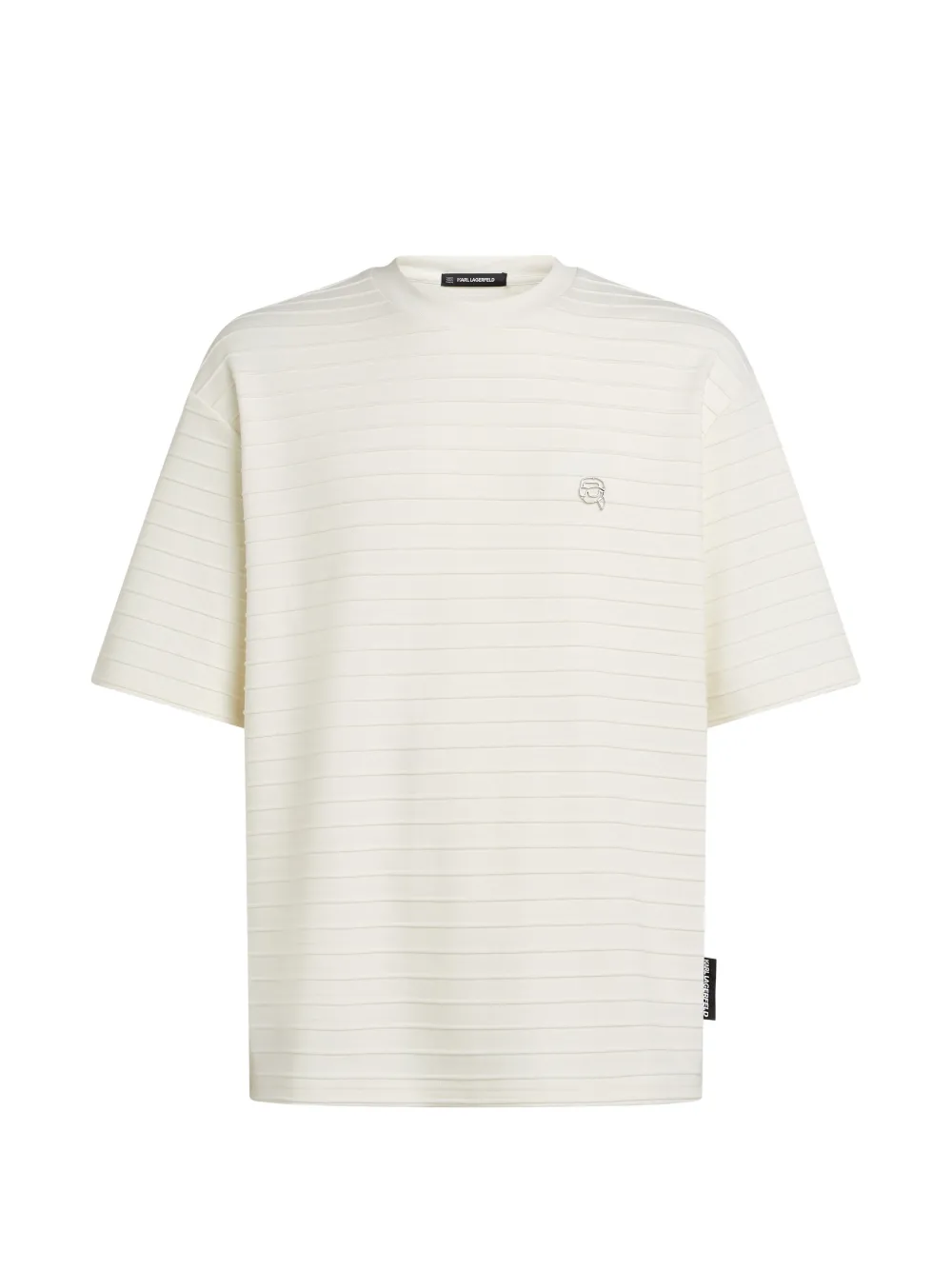 

Футболка Ikon Structure в полоску Karl Lagerfeld, бежевый