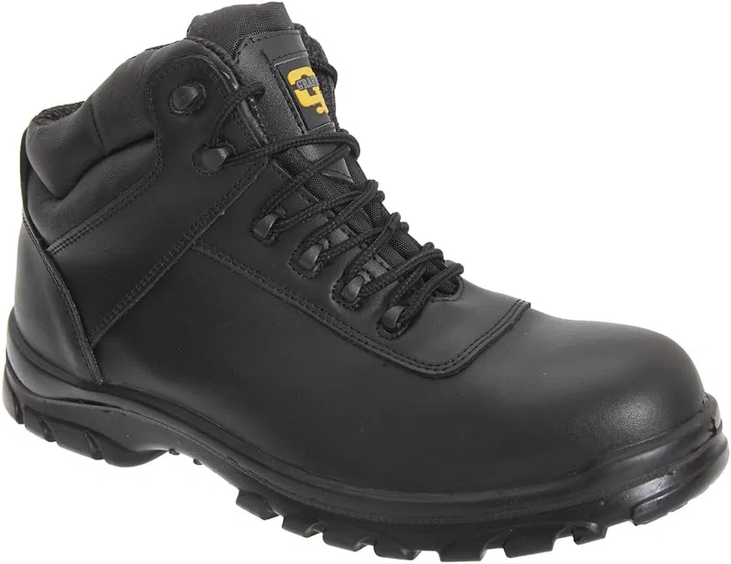 Защитные ботинки Grafters M466A Unisex из композитного материала без металлических деталей, черные