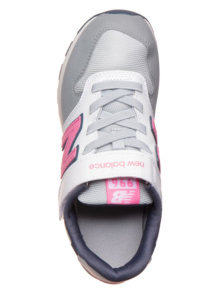 Кроссовки на шнуровке New Balance, цвет weiß/grau/pink — фото 4