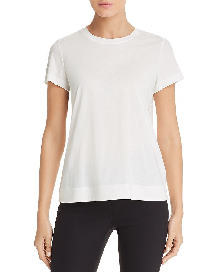 

Футболка Lafayette 148 New York Modern с круглым вырезом, белый