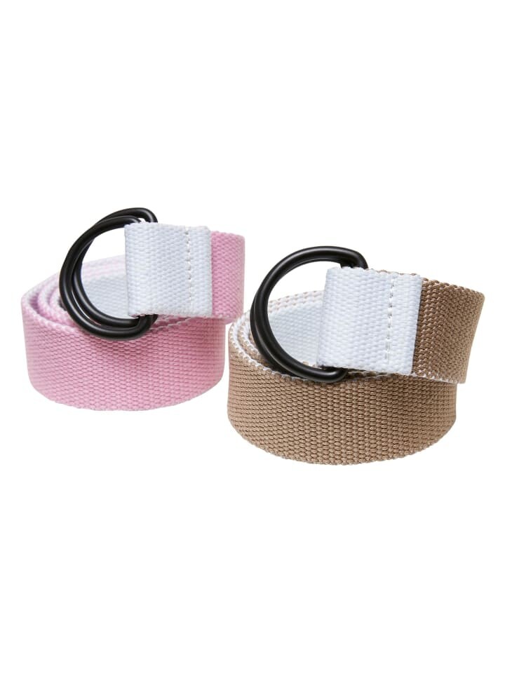 

Ремень Urban Classics, цвет white/beige+white/rose