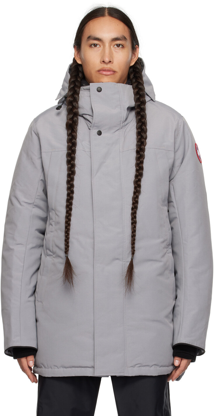 

Серый пуховик Sanford Canada Goose