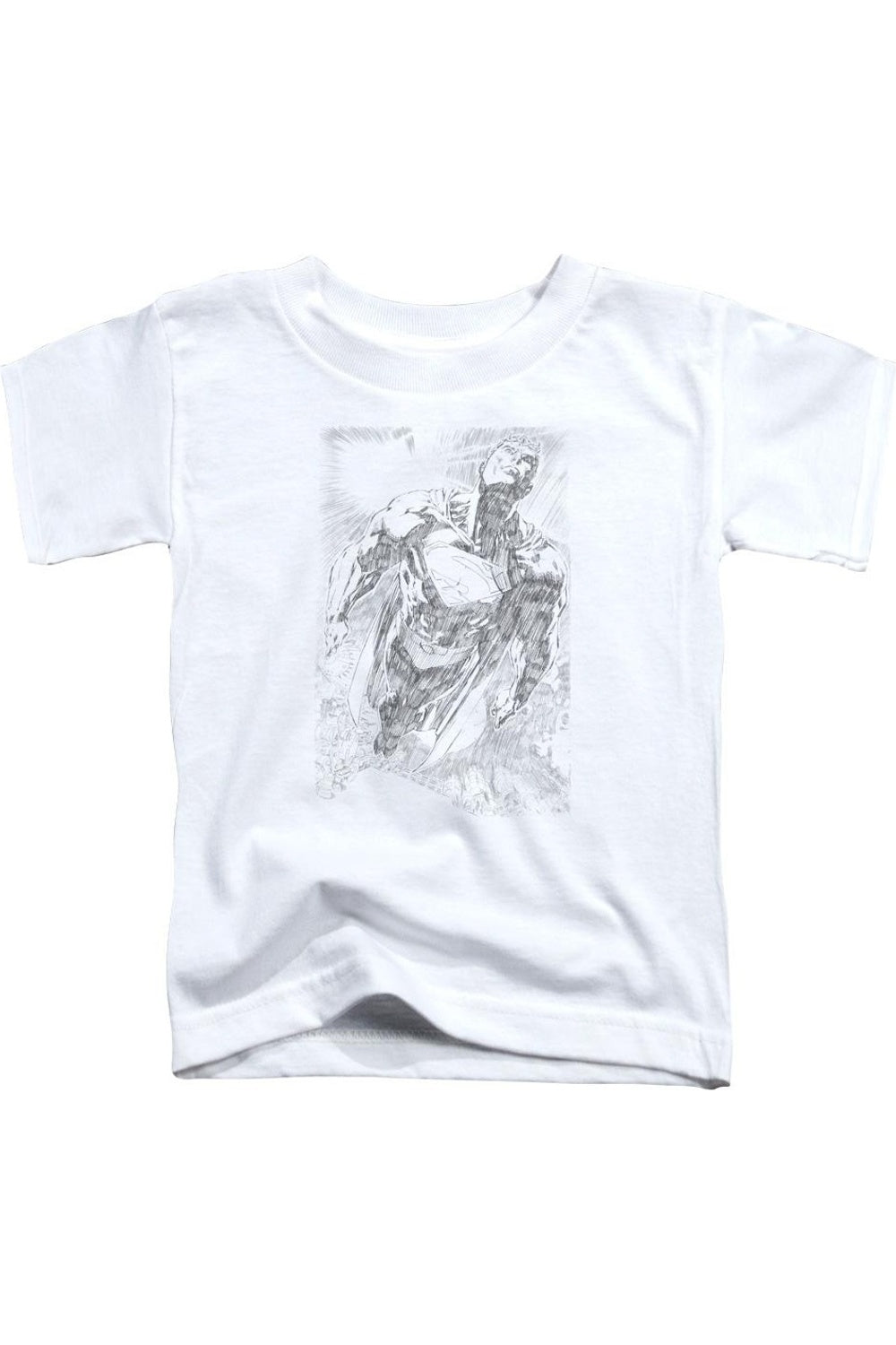 

Футболка с принтом "Супермен в космосе" для малышей Gildan, белый