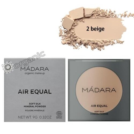 Пудра Organic Natural Air Equal Soft Silk Mineral Powder 2 Beige 9g