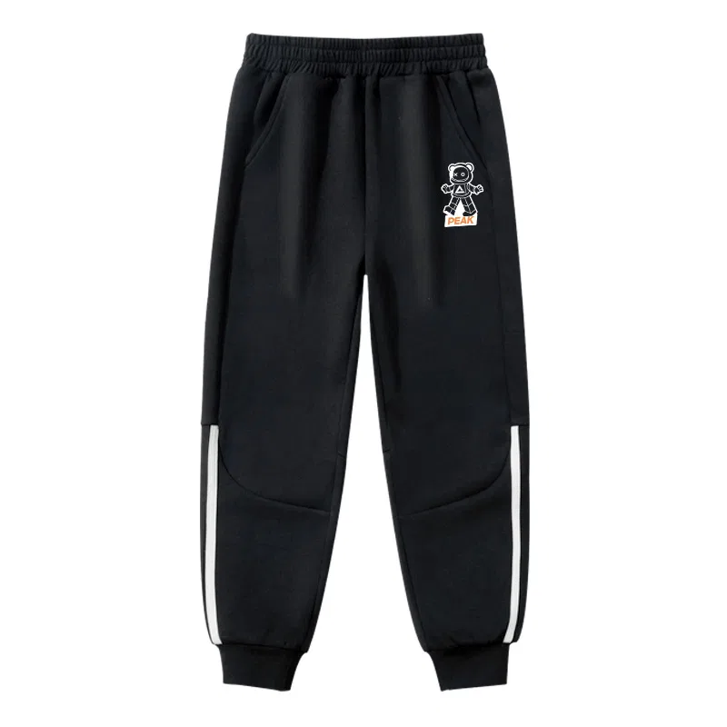 Спортивные штаны с принтом PEAK Black/PK Astronaut Bear K
