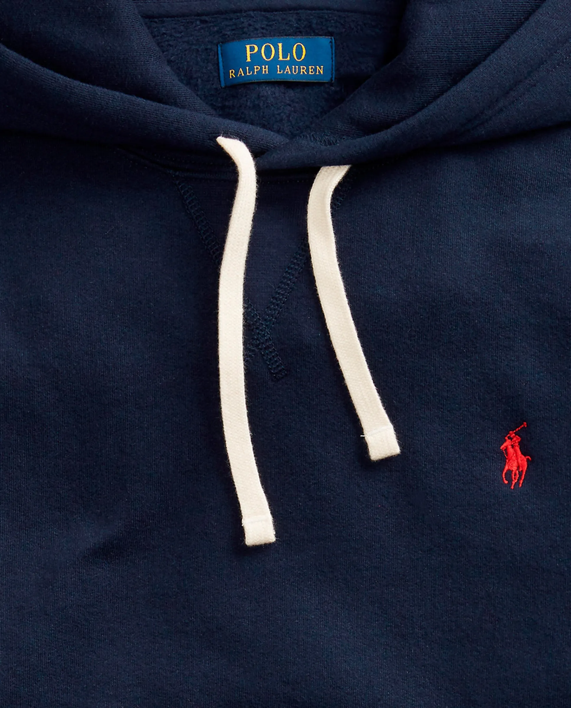 Мужская флисовая толстовка с капюшоном Polo Ralph Lauren, темно-синий — фото 4