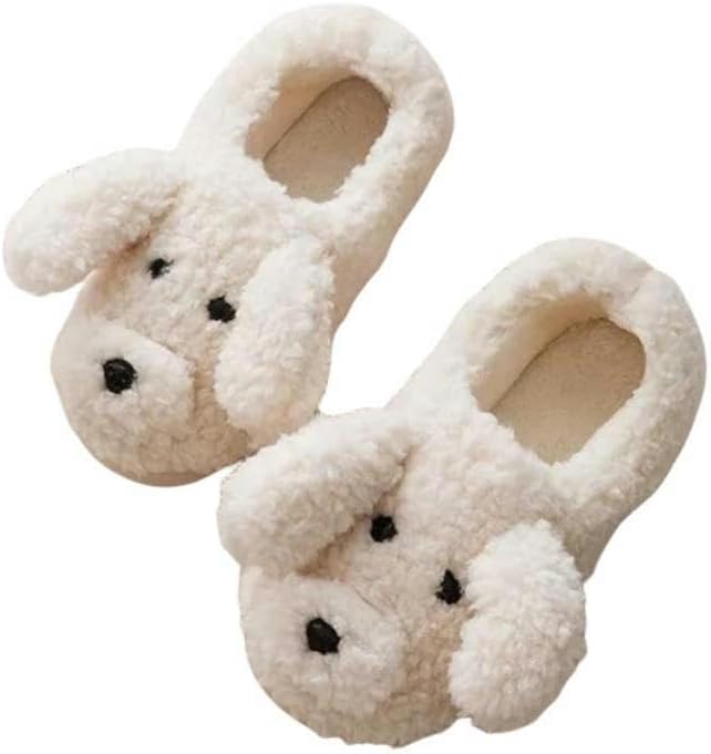 

Зимние тапочки милые мультяшные тапочки женские кавайные тапочки зимние теплые обувь для женщин и мужчин домашние тапочки Kosten, бежевый