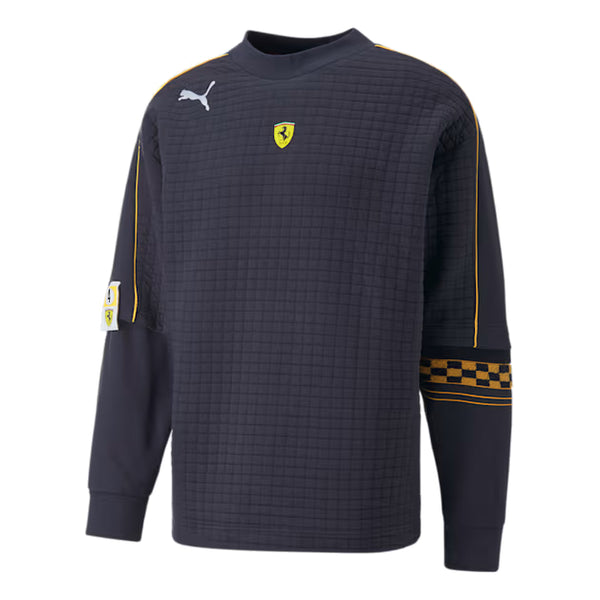 

Свитер logo ferrari race statement sweatshirt 'navy' Puma, синий