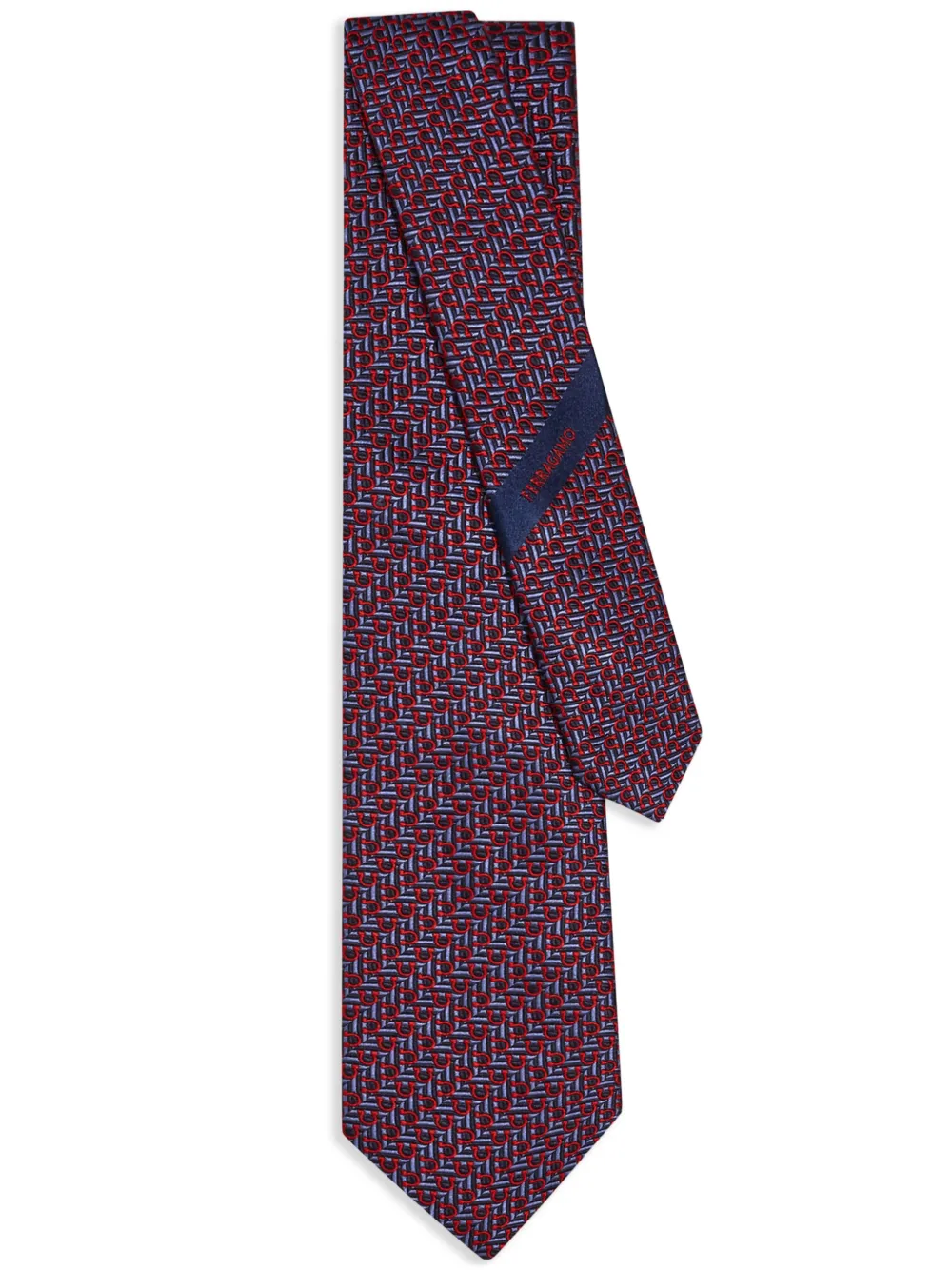 

Жаккардовый галстук Gancini Ferragamo, синий