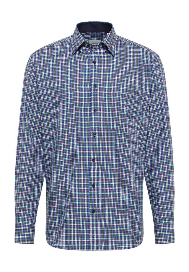 

Рубашка из твила современный крой Eterna, синий