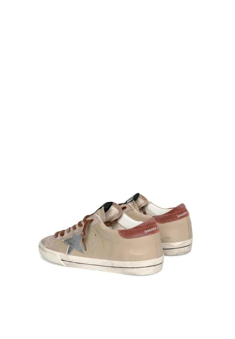 Кроссовки мужские, кожаные Golden Goose, бежевый — фото 2