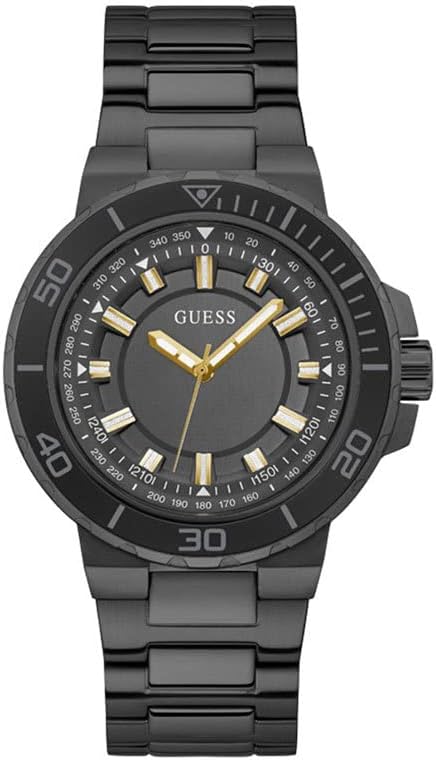 

GUESS мужские спортивные часы в стиле дайвера, 44 мм, Black/Black/Black