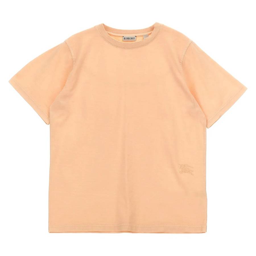 

Burberry Kids EKD Логотип Хлопковая Футболка, персиковый