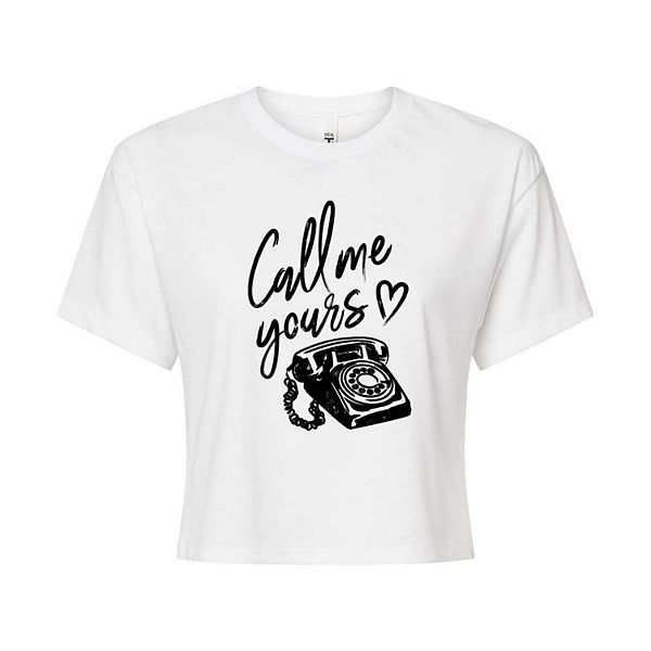 

Футболка Juniors' call me yours cropped Licensed Character, White, Белый, Футболка Juniors' call me yours cropped Licensed Character, White