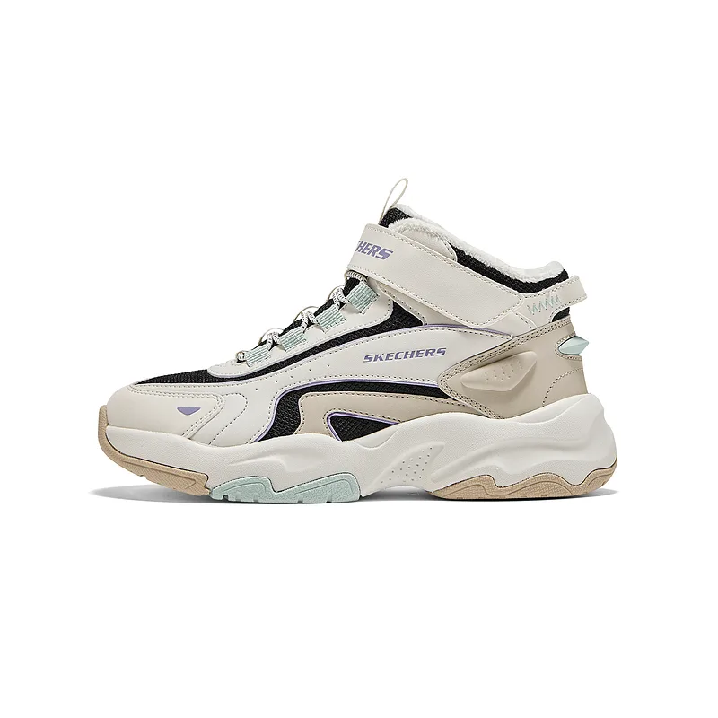 Skechers Детские тканевые кроссовки mid top с противоскользящей подошвой white/blue/multicolor