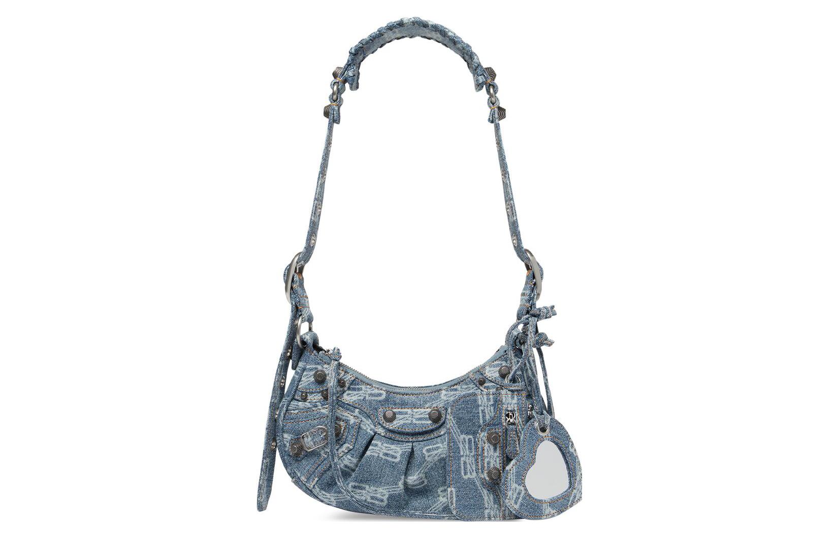 

Сумка Le Cagole Xs Bb Монограмма Синий/Выбеленный Деним Balenciaga