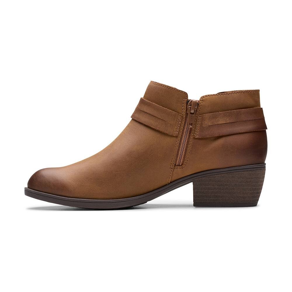 Женские ботильоны Clarks Charlten Rae с пряжками, черный — фото 3