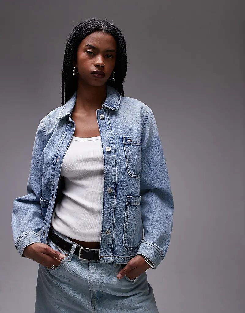 

Джинсовая куртка Tommy Jeans светлого оттенка