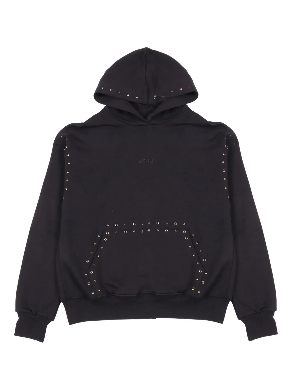 

Толстовка из флиса с заклепками MSGM Kids, черный