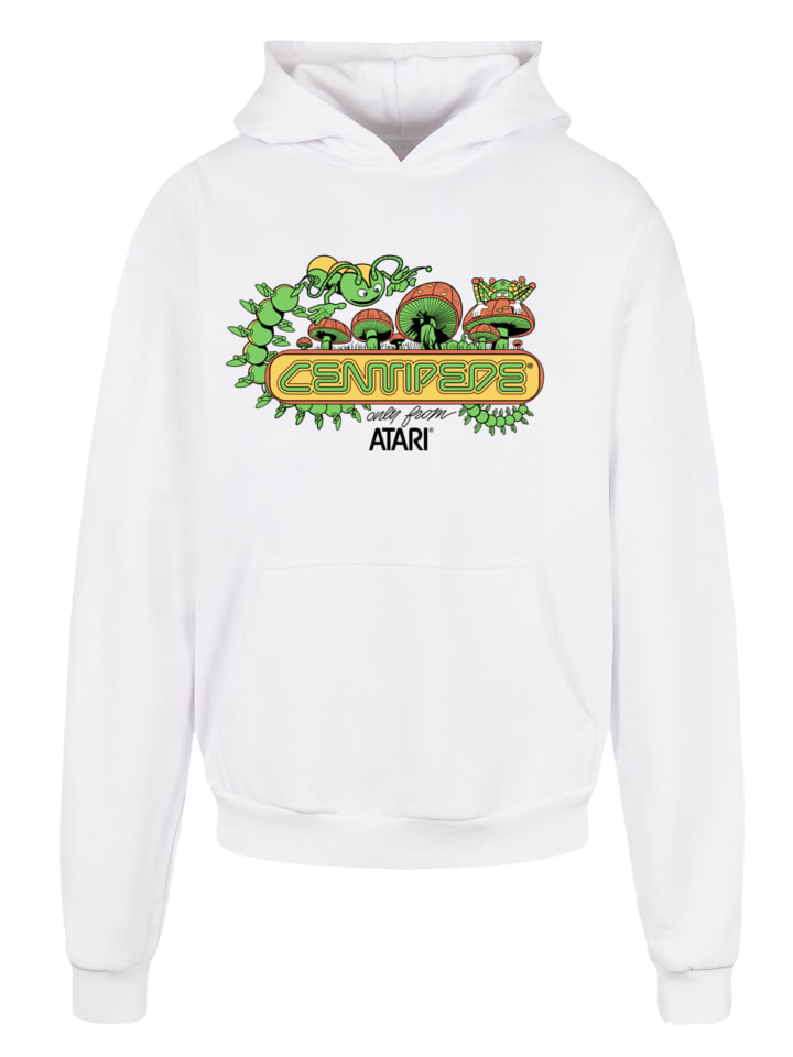 

Пуловер F4NT4STIC Heavy Hoodie Centipede Atari Retro Gaming Art, белый