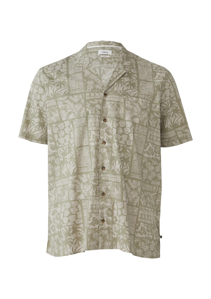 

Рубашка на пуговицах Comfort fit s.Oliver, Olive