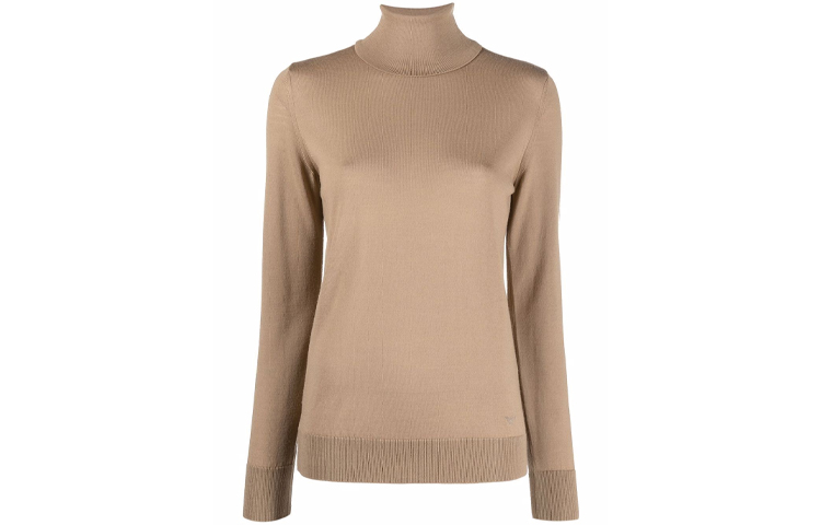 

Чистая кашемировая водолазка EMPORIO ARMANI, цвета хаки