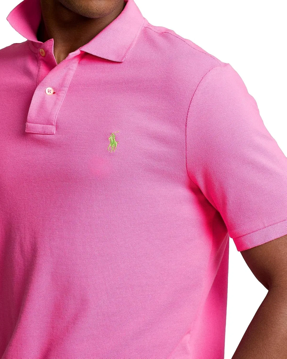 Мужская классическая рубашка поло POLO RALPH LAUREN, Rl Dalia Pink — фото 4
