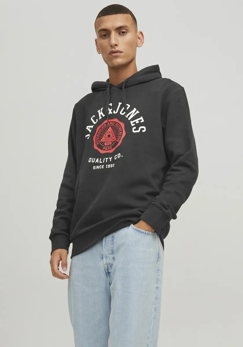 

Толстовка Jack & Jones с капюшоном "LOGO SWEAT HOOD", черный