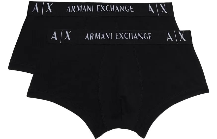 

Трусы мужские AE 2 шт черные ARMANI EXCHANGE