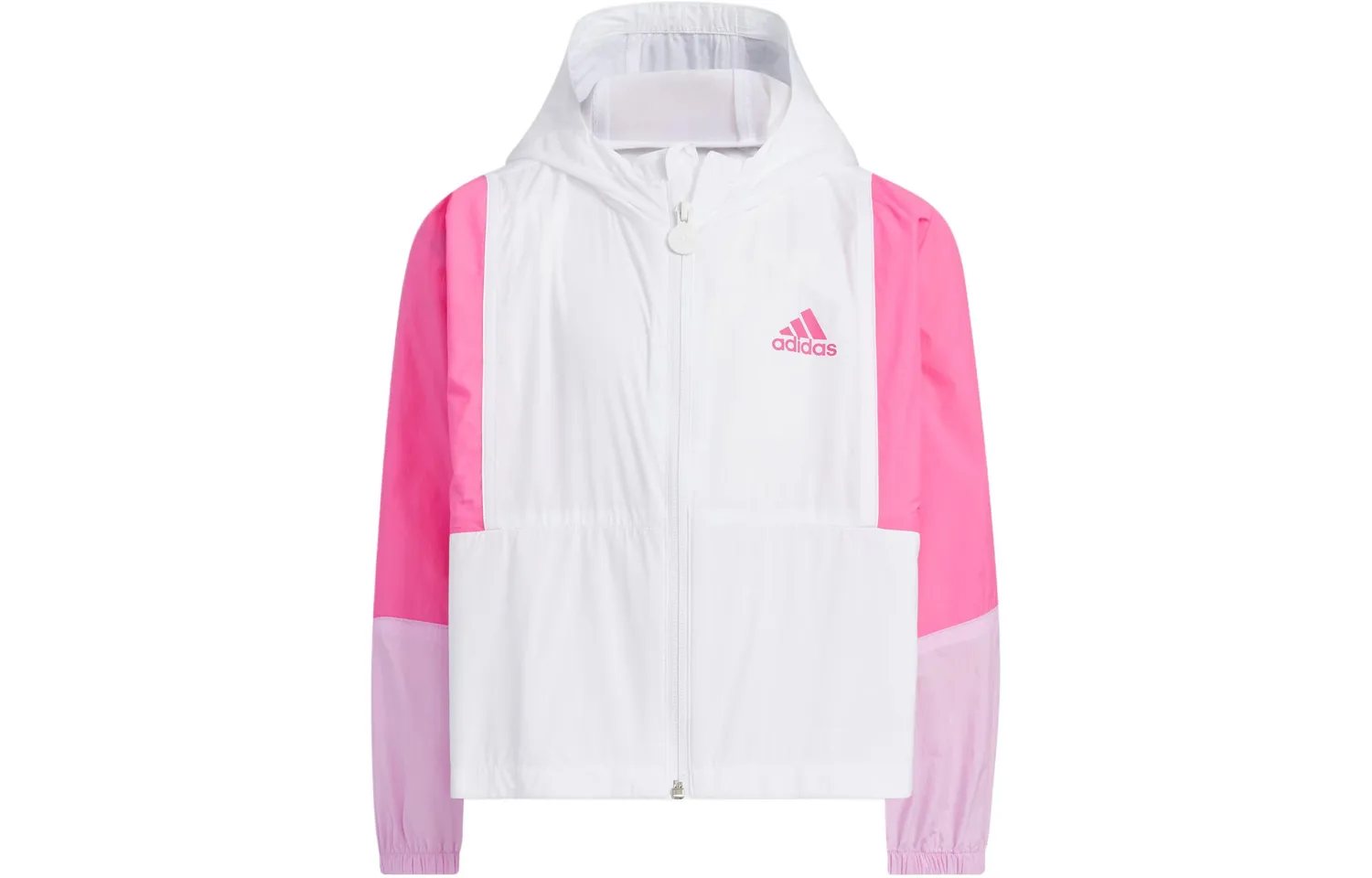 Детская куртка с капюшоном Adidas, White Magenta — фото 3