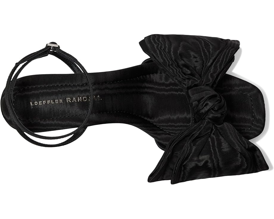 Туфли Loeffler Randall Carmen Mid Heel Bow Sandals, черный — фото 2