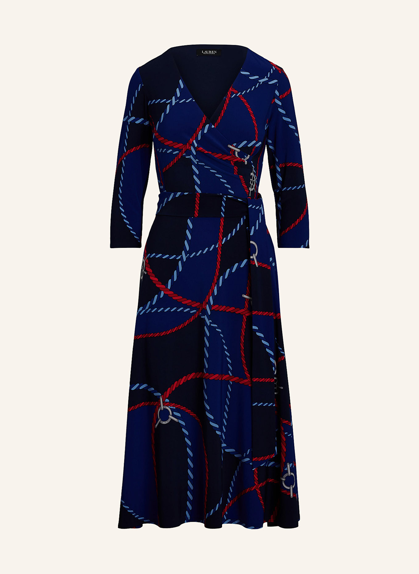 

Платье из джерси с рукавами 3/4 Lauren Ralph Lauren, мультиколор