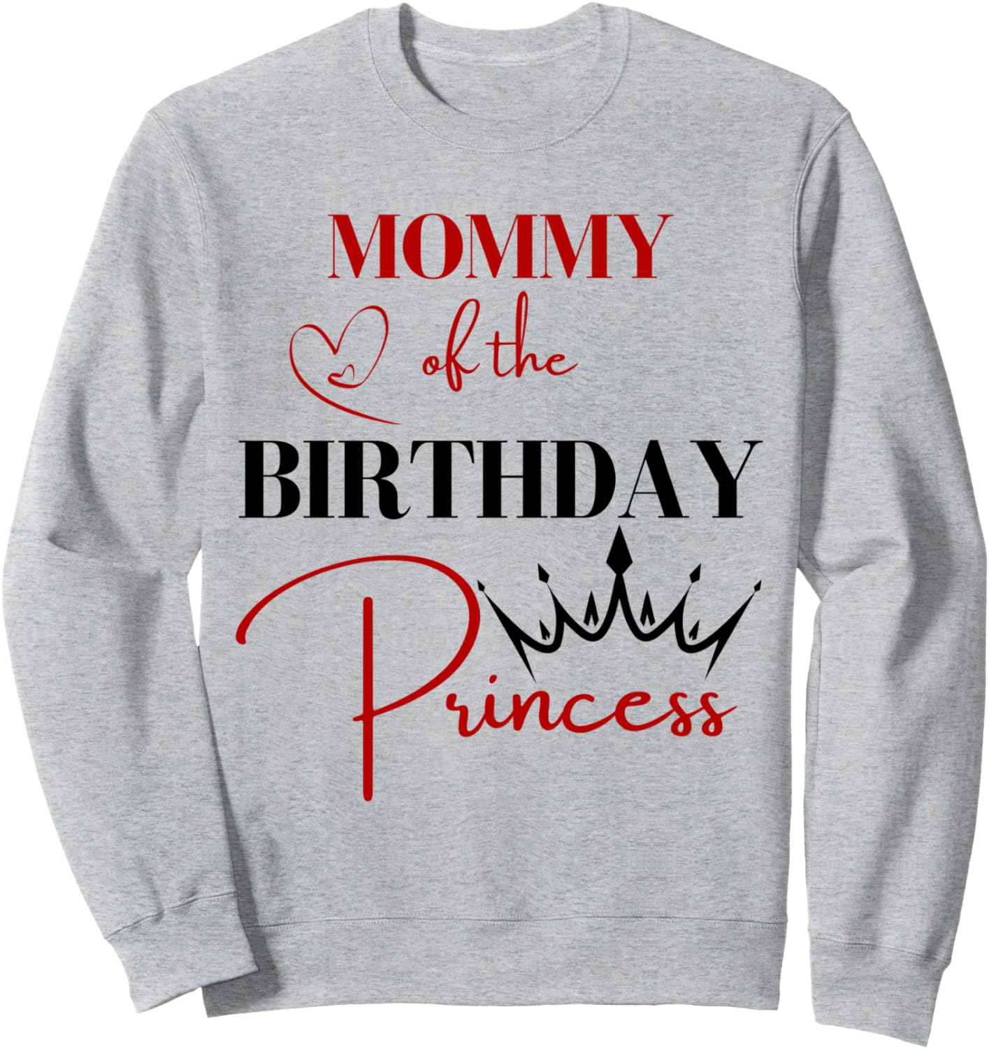 

Праздничная толстовка для мамы именинницы в красно-черных тонах Family Look Red And Black Golden Decorations Gifts